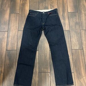 Barneys New York Dark Indigo Slim Jeans